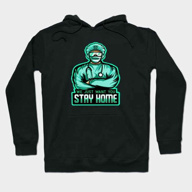 Dr Stay home shirt Hoodie by Maytham